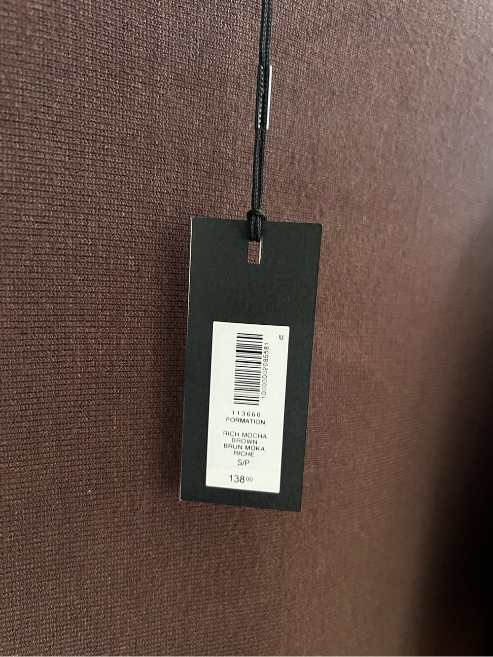 NWT Aritzia Babaton Formation Turtleneck Rich Mocha Brown - Picture 4 of 6